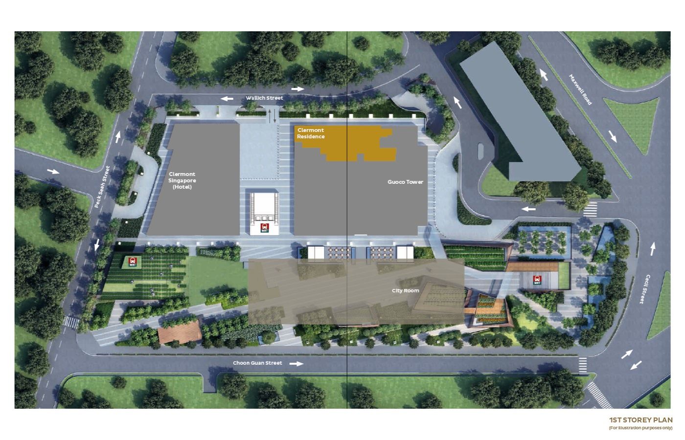 Wallich Residence Site Plan